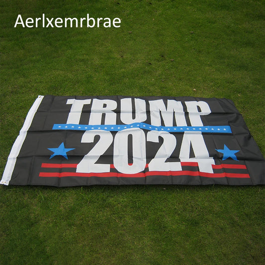 aerlxemrbrae  flag   150x90cm Trump 2024 Flag Polyester Printed Trump Flag Keep America Great