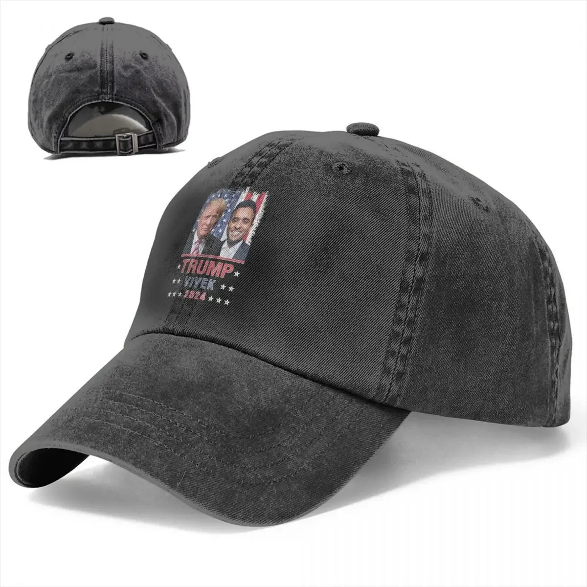 Trump  Vivek Ramaswamy Baseball Cap Vintage Distressed Denim 2024 US Presidential Election Snapback Hat Outdoor Soft Caps Hat