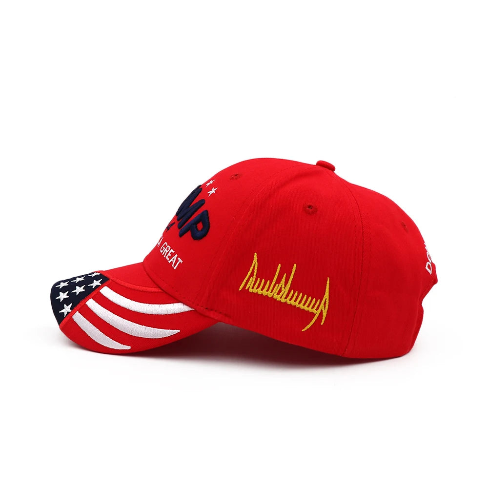 Stylish Donald Trump 2024 Cap USA Baseball Caps Keep America Great Snapback President Hat Embroidery Fashion Unisex Sunshade Hat