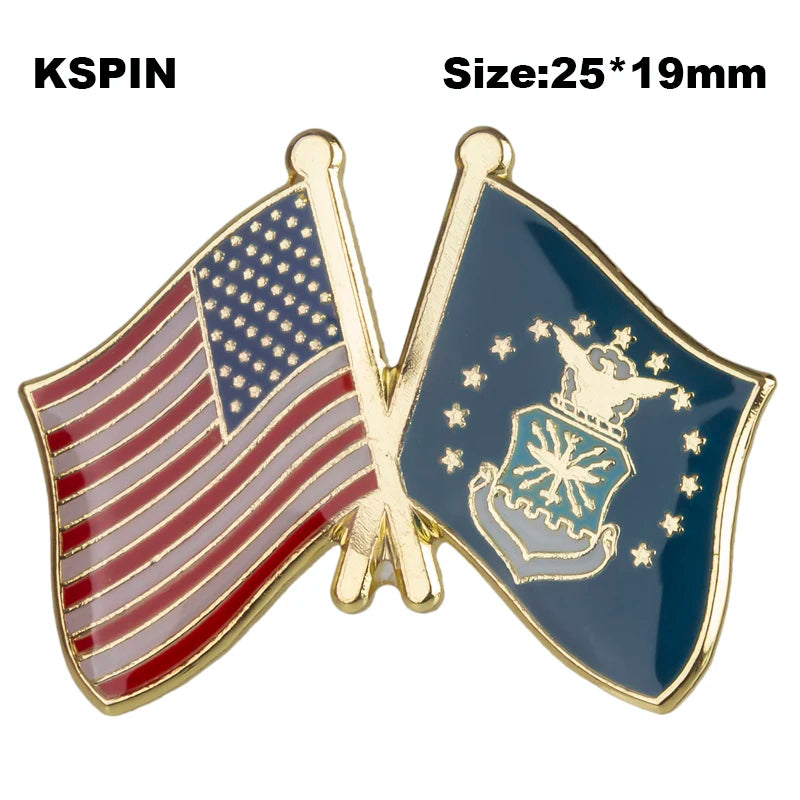 U.S.A & Gadsden Friendship Flag Badge Brooch Natinal Lapel Pins Flag Lapel Pins Country Flag Badge XY0661