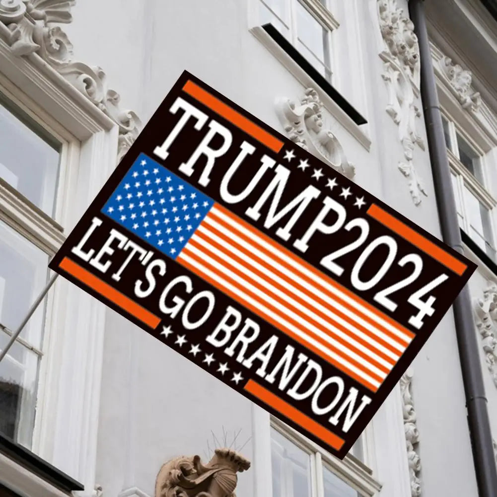 Trump 2024 Flag Trump 2024 Campaign Flags Outdoor Double Take America Back Banner with Rust-resistant Grommets Vivid Color