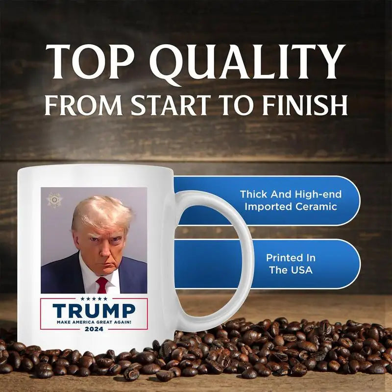 Trump 2024 Mugshot Mug Election 2024 Inmate Coffee Mug With Mug Photo Comfortable And Scratch Resistant Trump Coffee Cup With