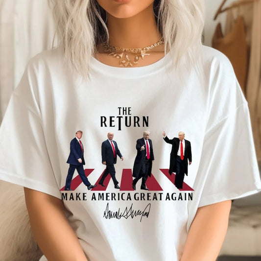 The Beturn Make America Great Again Graphic T Shirts Hell Yeah I Voted Trump and I Will Do It Again 2024 Woman Shirt Cotton Tops
