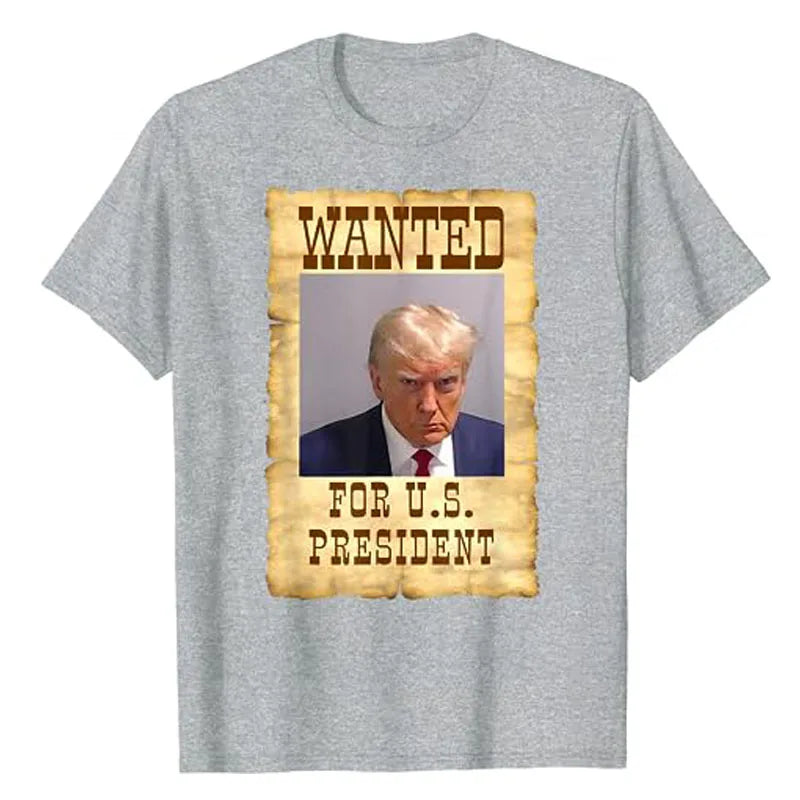 Wanted Donald Trump for President 2024 Election Trump Mug Shot T-Shirt Never Surrender Pro Trump Save American Support Fans Tees