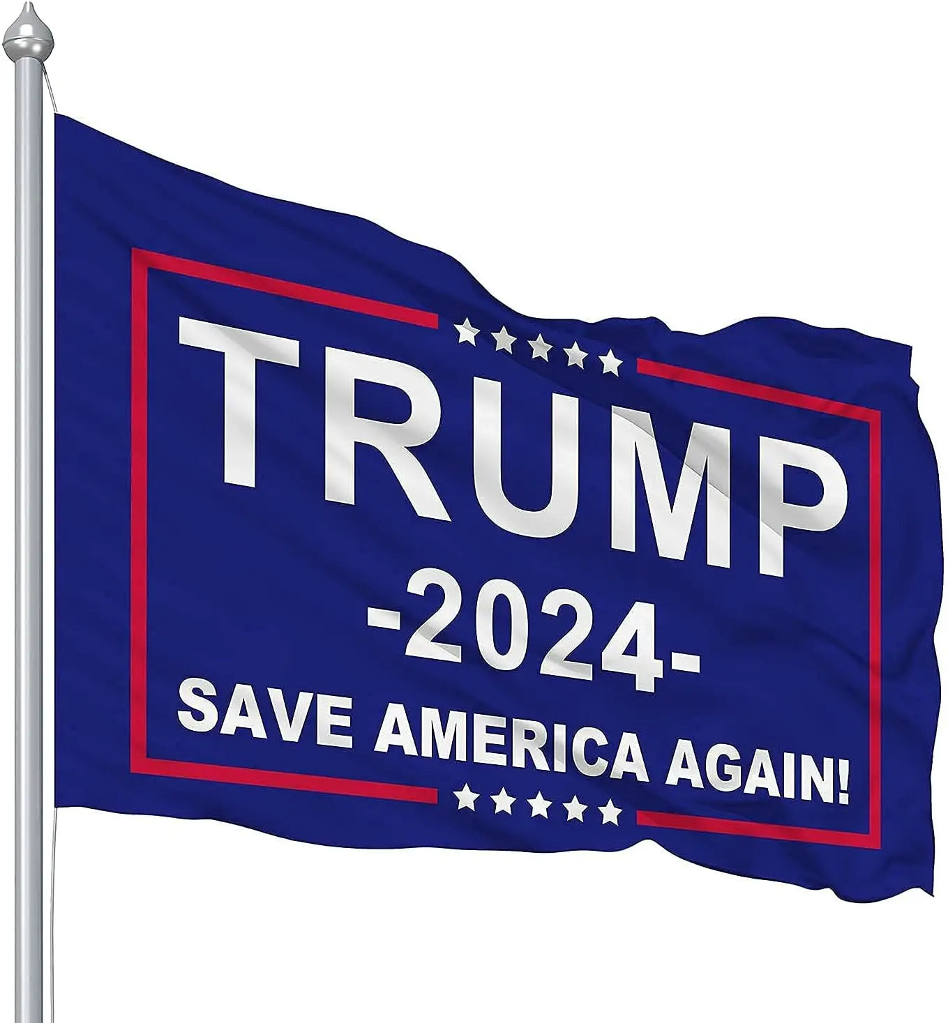 Save America Again Flag Trump 2024 Flag 3 Ply Donald Trump Flags 3x5 Outdoor Polyester with Canvas Header and 2 Brass Grommets