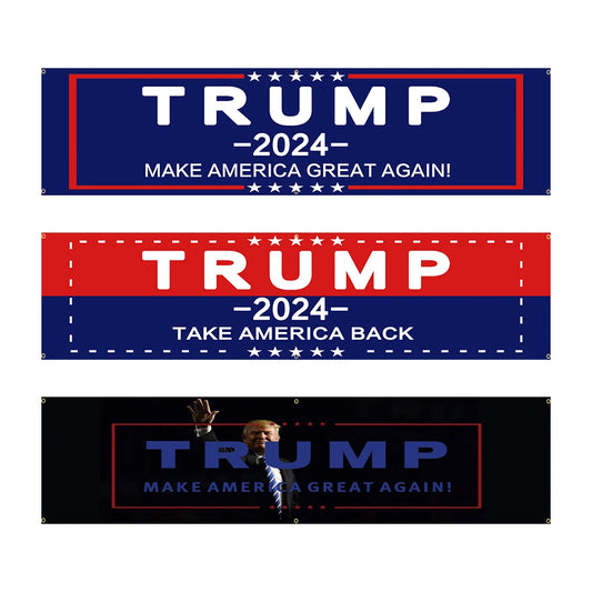 60x240cm Trump 2024 Flag Donald Trump Flag Keep America Great Donald For President USA