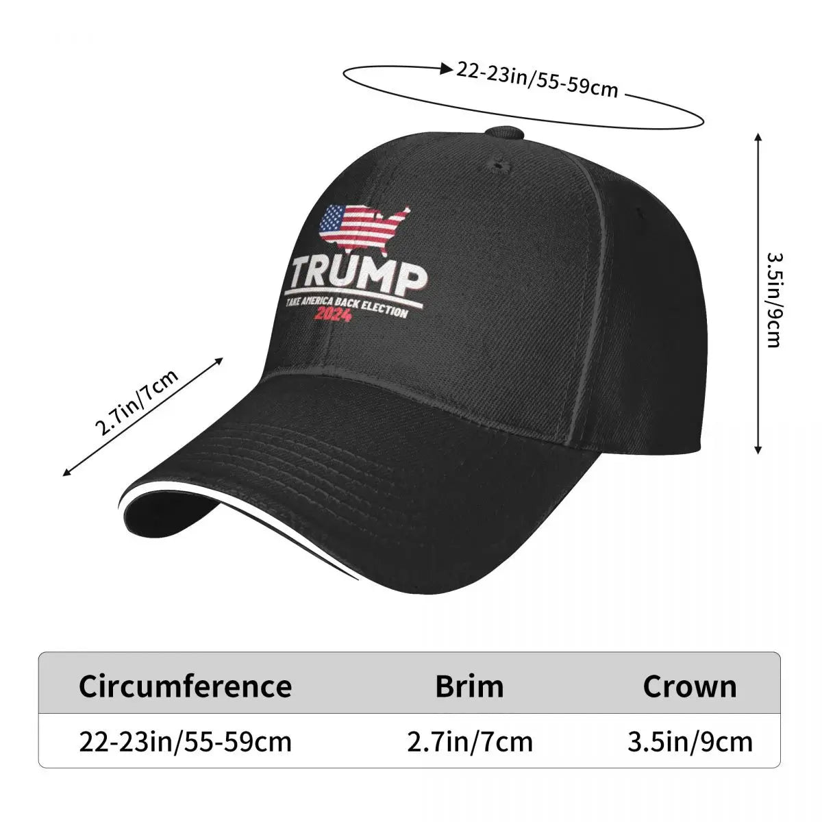 Trump 2024 Baseball Cap Summer Take America Back Election Active Skate Trucker Hat Sun-Proof Men y2k Retro Print Baseball Caps