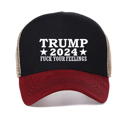 Hot Trump 2024 American Presidential Hat Make America Great Again Hat Donald Trump Republican Hat Cap MAGA printing Mesh Cap