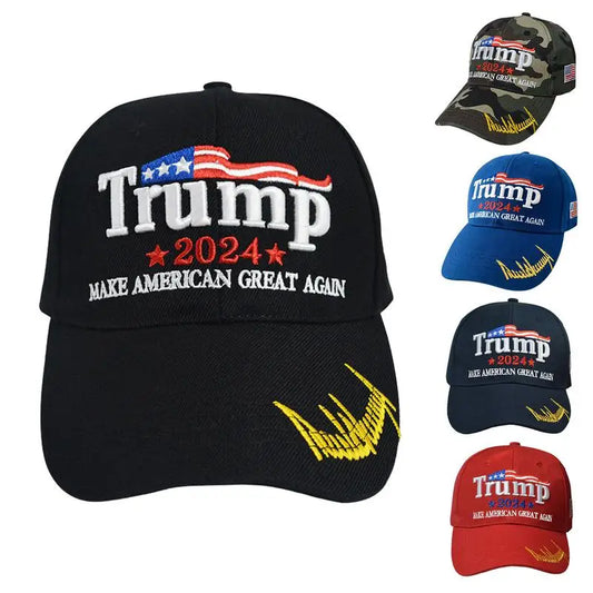 Trump 2024 Hat Trump 2024 Keep America Great Hat Baseball Cap With US Flag Keep America Great Campaign Embroidered Hat