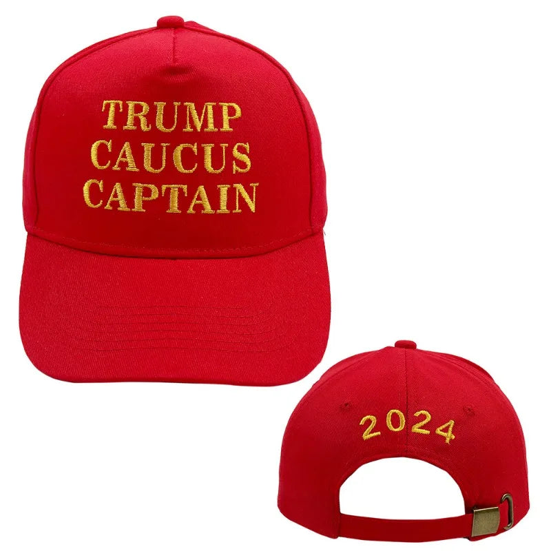 United States 2024 Trump Election Baseball Caps Men Embroidered Letter Duck Tongue Advertising Hat Speech President Hat Unisex
