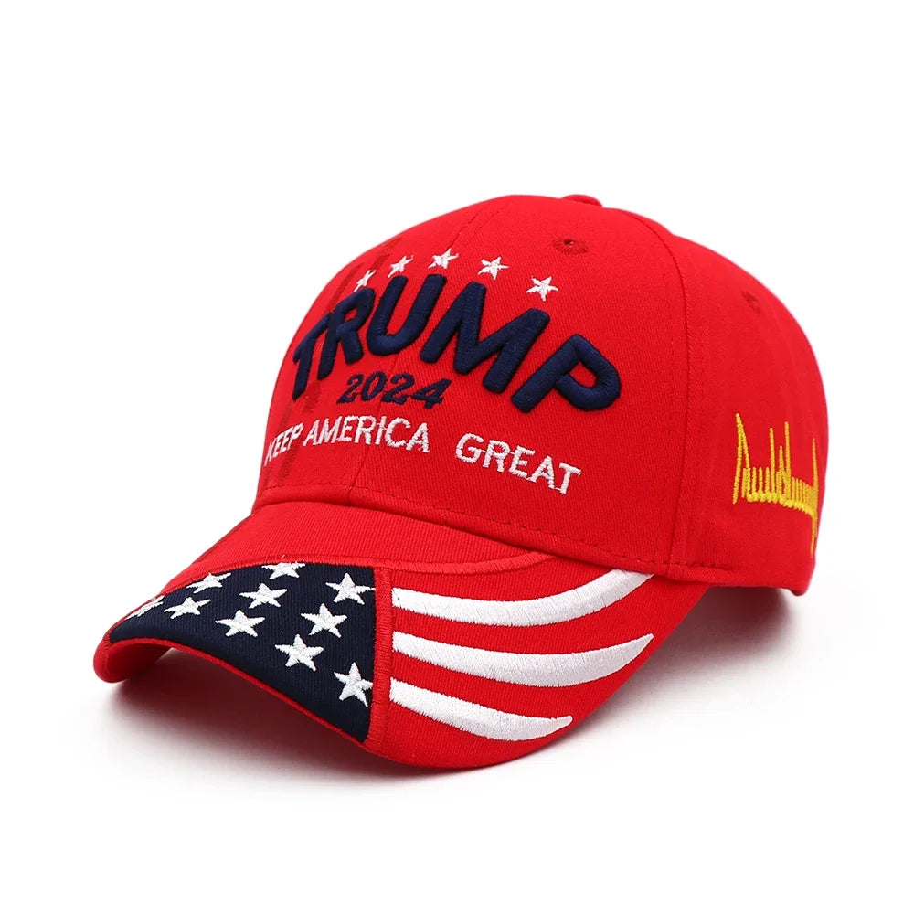 Trump 2024 American Presidential Hat Make America Great Again Hat Donald Trump Republican Hat Cap 3D MAGA Embroidered Cap