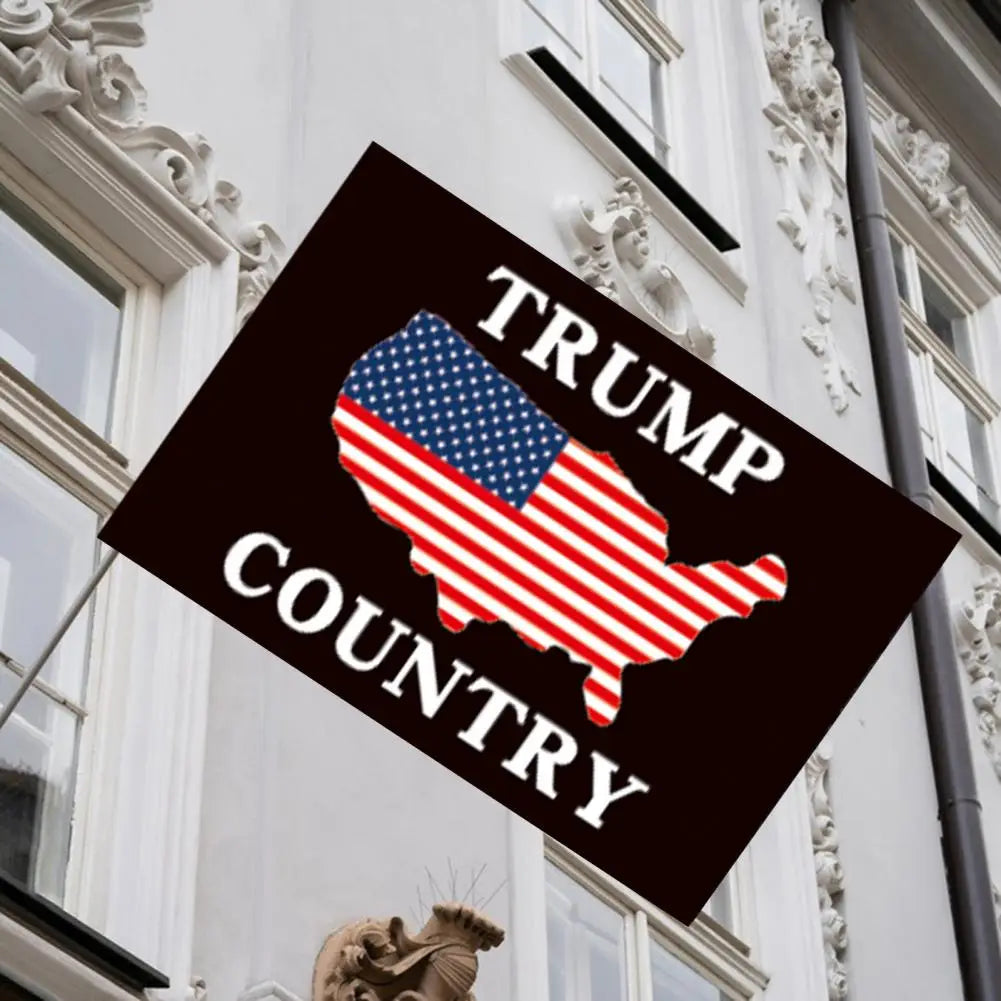 Trump 2024 Flag Trump 2024 Campaign Flags Outdoor Double Take America Back Banner with Rust-resistant Grommets Vivid Color