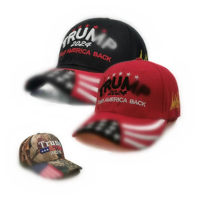 Trump 2024 Hat Donald Trump Hat Take America Back MAGA USA Embroidery Adjustable Baseball Cap 2024 New