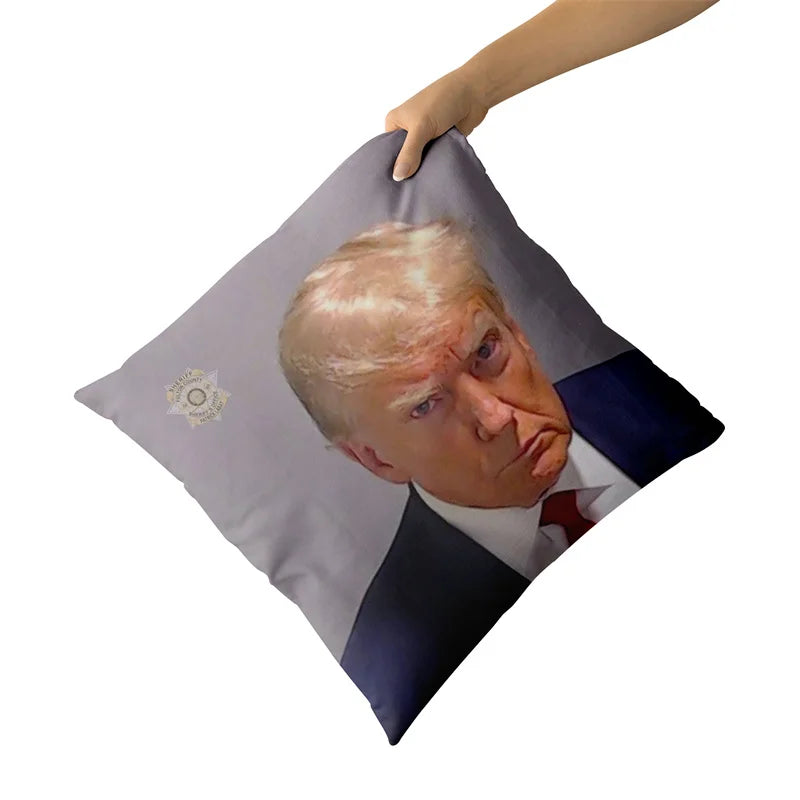 Aertemisi 18'' x 18'' President Donald J. Trump Fulton County Square Throw Pillow Cushion Covers Cases Pillowcases 45cm x 45cm