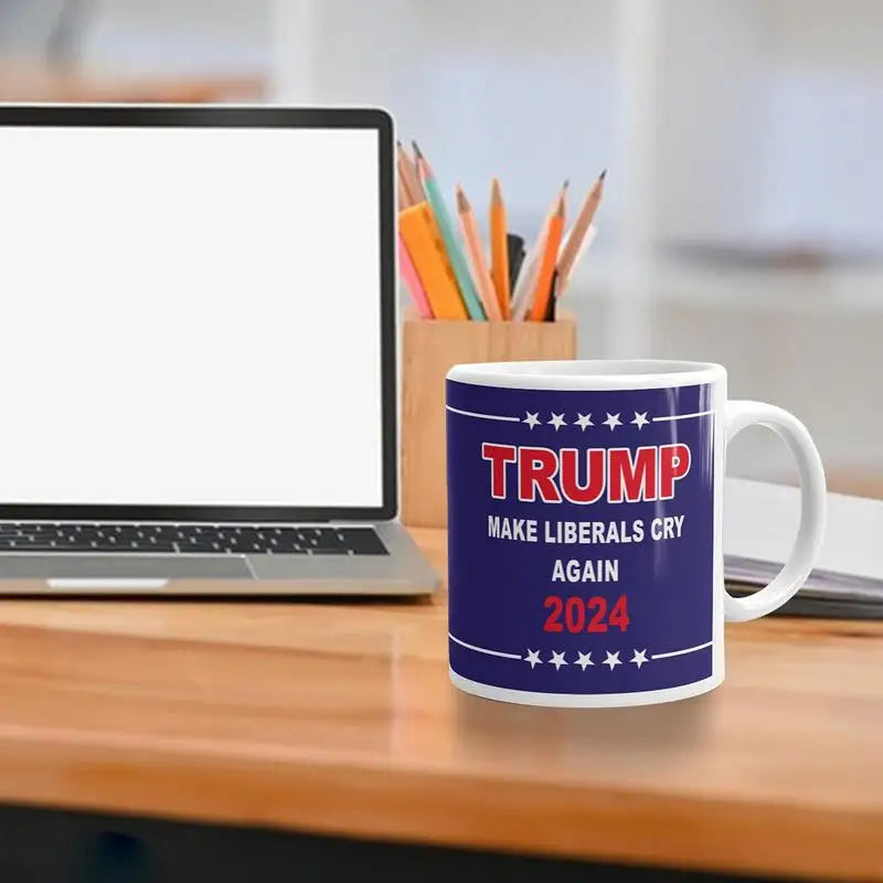 350ml Trump Mug Ceramic Coffee Tea Mug Unique Gift Mugs Donald Trump 2024 Campaign Mug Gift Drinkware Gift