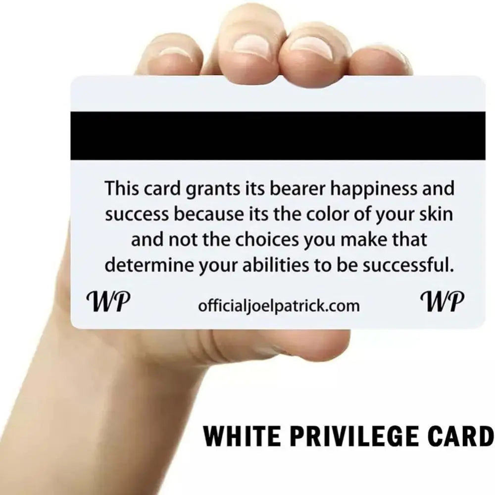 White Privilege Card Trumps Jokes Men And Women Give Gifts To Each Other Office Supplies Business Cards For Adult Accessories