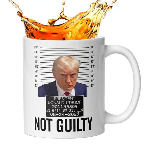 Donald Trump Cup Trump Mugshot Cup Ceramic Coffee Tea Mug Donald Trump 2024 Campaign Mugs Gift Christmas Drinkware Handgrip