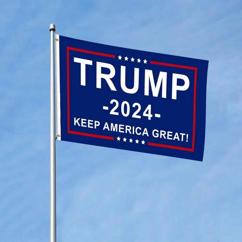 Trump Banner Trump 2024 Campaign Flags President Usa Flags Keep America Great with Neat Sewn Design for Donald Trump Supporters