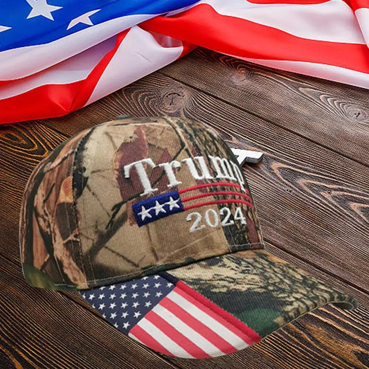 Donald Trump 2024 MAGA Hat Cap Baseball Embroidery Camo USA KAG Make Keep America Great Again Snapback Adjustable President Hat