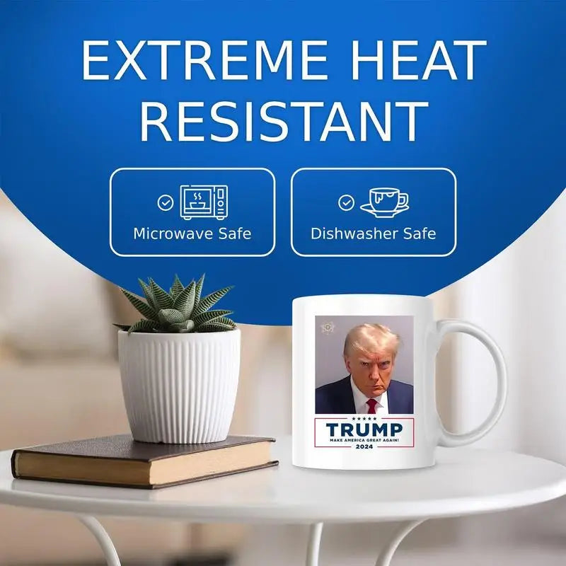 Trump 2024 Mugshot Mug Election 2024 Inmate Coffee Mug With Mug Photo Comfortable And Scratch Resistant Trump Coffee Cup With