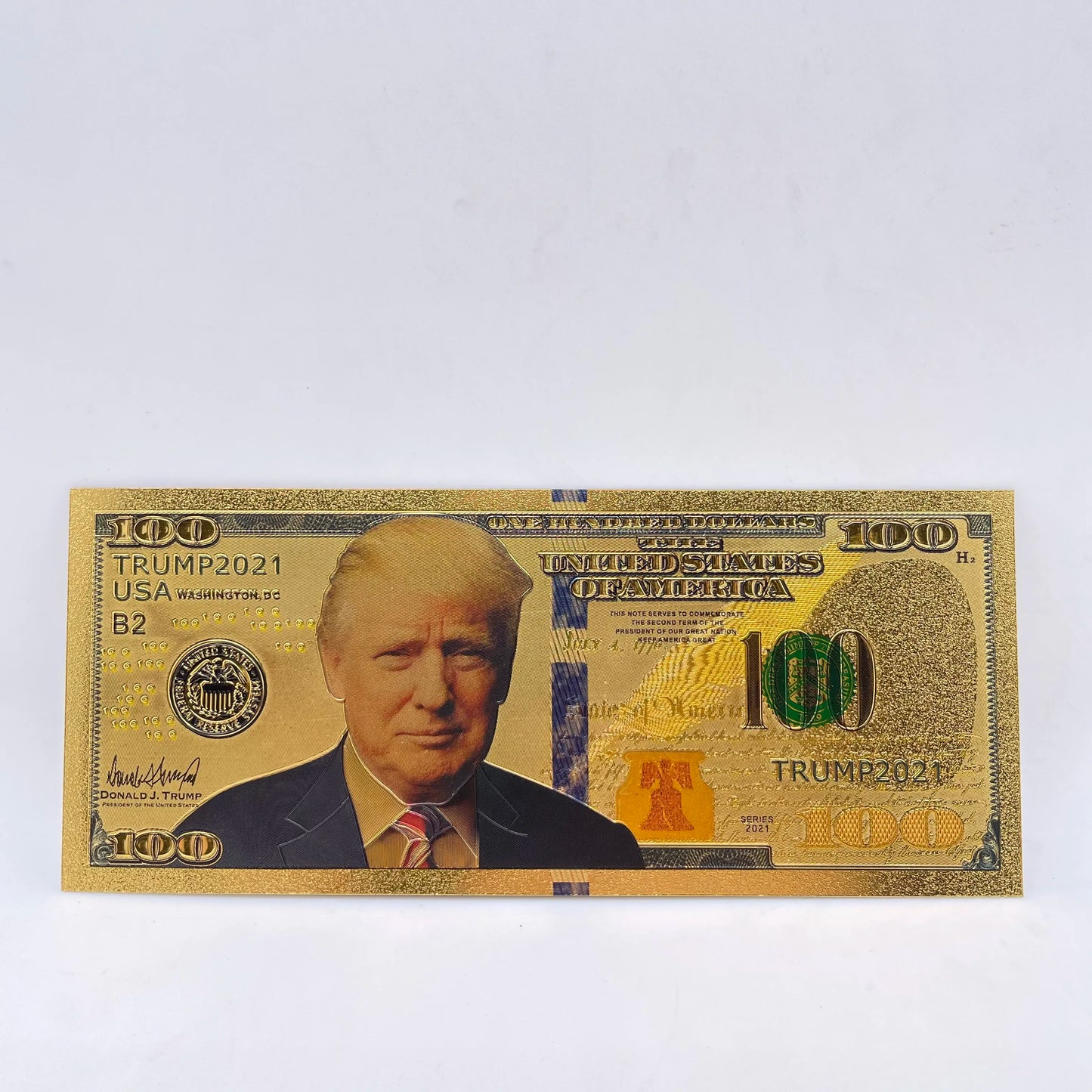 24k Color Gold Banknote Donald Trump Gold Plated $1000 US Commemorative Banknote Golden Tickets Home Decor Gifts for Collection