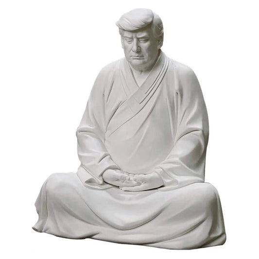Donald Trump Buddha Figurine Statue Table Decoration Crafts Resin Mediating Buddha Sculptures Home Office Ornaments Gift