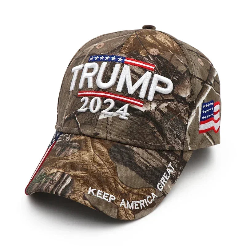 Donald Trump 2024 MAGA Hats Cap Baseball Embroidery Camo USA KAG Make Keep America Great Again Snapback President Hat Wholesale