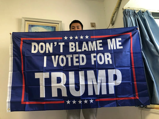 SKY FLAG 90x150cm Don't Blame Me I Voted for Trump Flag - American President Election Trump Flags
